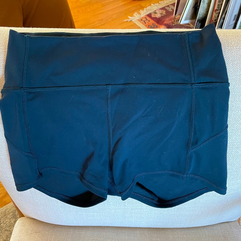 Lululemon Align Bike Shorts 2” Navy Blue